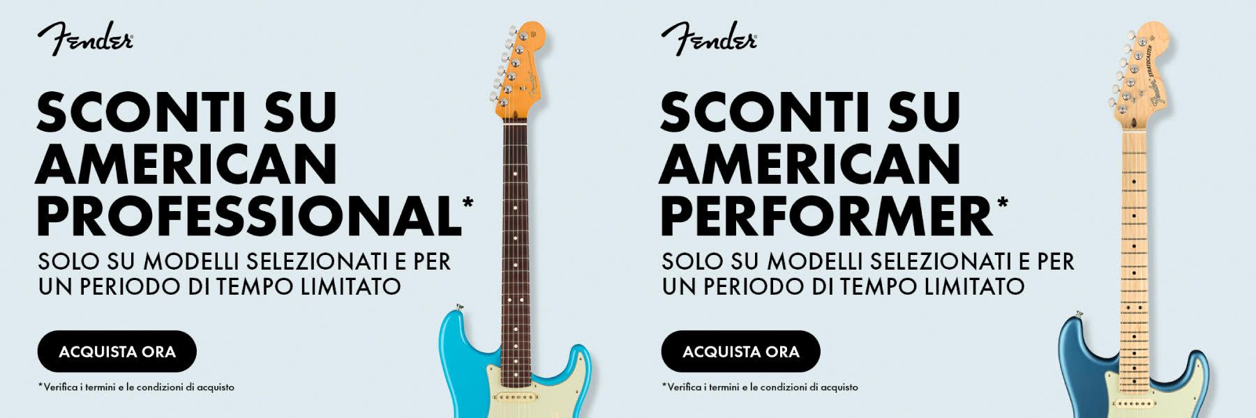 FENDER AMERICAN - SCONTI SPECIALI