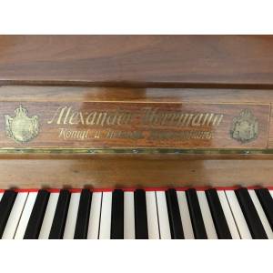 PIANOFORTE VERICALE HERMANN Noce Satinato